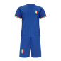 Preview: Italien Kinder Sport Trikot Set - Fußball WM EM Fan Zweiteiler Italia - Blau