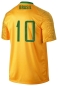 Preview: Brasilien Kinder Trikot Set Retro 2 tlg. Fußball WM EM Fan Zweiteiler Gelb Blau Größe 92-98