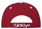 Preview: Türkei Schildmütze Fußball Fan Snapback Basecap Weiss Schwarz Rot