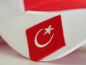 Preview: Türkei Schildmütze Fußball Fan Snapback Basecap Weiss Schwarz Rot