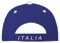 Preview: Italien Schildmütze Fußball Fan Basecap Blau Weiss Schwarz