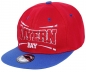 Preview: Bayern Fußball Fan Snapback Basecap Baseball Cap Schildmütze Blau Rot