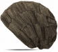 Preview: Beanie Winter Strick Mütze mit warmem Fleece