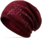 Preview: Mütze Long Beanie Slouch Unisex mit Stern gefüttert mit Teddyfleece