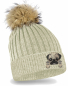 Preview: Mops Strickmütze mit Bommel Kinder Beanie Hund