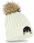Preview: Rottweiler Strickmütze mit Bommel Kinder Beanie Hund