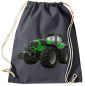 Preview: Traktor Turnbeutel Rucksack Sportbag Grüner Schlepper mit grauen Felgen