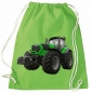 Preview: Traktor Turnbeutel Rucksack Sportbag Grüner Schlepper mit grauen Felgen