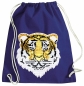 Preview: Kinder Turnbeutel Wendepailletten Tiger Sportbeutel Sportsack Turnsack Gymbag Gymsack Blau