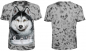 Preview: T-Shirt Husky Schlittenhund Batik  Shirt