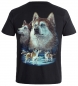 Preview: T-Shirt Husky Siberian Wölfe Wolfsrudel Shirt
