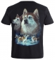 Preview: T-Shirt Husky Siberean Wölfe Wolfsrudel Shirt