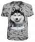 Preview: Kinder T-Shirt Husky Schlittenhund Batik Shirt