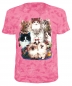 Preview: Kinder T-Shirt Katzen Batik Cats Shirt