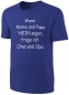 Preview: Kinder Sprüche T-Shirt Wenn Mama und Papa nein sagen frage ich Oma und Opa - Blau