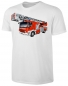 Preview: Feuerwehrauto Kinder T-Shirt Drehleiter Feuerwehr Shirt Weiss