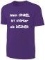 Preview: Kinder Sprüche T-Shirt Mein Onkel ist stärker als deiner - Lila