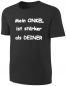 Preview: Kinder Sprüche T-Shirt Mein Onkel ist stärker als deiner - Schwarz