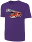 Preview: Kinder Feuerwehr T-Shirt - Feuerwehrauto Shirt Mädchen - Lila