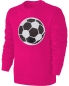 Preview: Kinder Fußball Wendepailletten Sweatshirt - EM WM Mädchen Fussball Streichel Pullover Pulli Hoodie - Pink