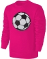 Preview: Kinder Fußball Wendepailletten Sweatshirt - EM WM Mädchen Fussball Streichel Pullover Pulli Hoodie - Pink