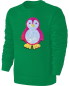 Preview: Kinder Pinguin Wendepailletten Sweatshirt - Streichel Pullover Pulli Hoodie - Grün