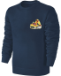 Preview: Kinder Bagger Stickerei Sweatshirt - Pullover Pulli Hoodie - Blau