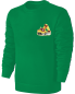 Preview: Kinder Bagger Stickerei Sweatshirt - Pullover Pulli Hoodie - Grün