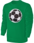Preview: Kinder Fußball Wendepailletten Sweatshirt - EM WM Fussball Streichel Pullover Pulli Hoodie - Grün