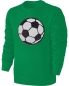 Preview: Kinder Fußball Wendepailletten Sweatshirt - EM WM Fussball Streichel Pullover Pulli Hoodie - Grün