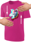 Preview: Mädchen Wendepailletten T-Shirt Einhorn - Kinder Streichel-Shirt - Pink