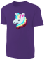 Preview: Mädchen Wendepailletten T-Shirt Einhorn - Kinder Streichel-Shirt - Lila