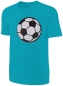 Preview: Kinder Fußball Wendepailletten T-Shirt - EM WM Jungen Jungs Streichel Shirt - Türkis