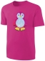Preview: Kinder Pinguin Wendepailletten T-Shirt - Mädchen Streichel-Shirt Pink