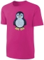 Preview: Kinder Pinguin Wendepailletten T-Shirt - Mädchen Streichel-Shirt Pink
