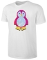 Preview: Kinder Pinguin Wendepailletten T-Shirt - Streichel-Shirt Weiß