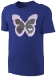 Preview: Kinder Schmetterling Wendepailletten T-Shirt - Falter Tagfalter Streichel-Shirt - Blau