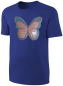 Preview: Kinder Schmetterling Wendepailletten T-Shirt - Falter Tagfalter Streichel-Shirt - Blau