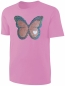Preview: Kinder Schmetterling Wendepailletten T-Shirt - Mädchen Glitzer Falter Tagfalter Streichel-Shirt - Rosa