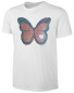 Preview: Kinder Schmetterling Wendepailletten T-Shirt - Glitzer Falter Tagfalter Streichel-Shirt - Weiß