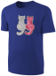 Preview: Kinder Katzen Wendepailletten T-Shirt - Kätzchen Streichel-Shirt - Blau