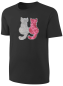 Preview: Kinder Katzen Wendepailletten T-Shirt - Kätzchen Streichel-Shirt - Schwarz
