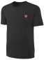 Preview: Kinder Himbeere Stickerei T-Shirt - Früchte Shirt Schwarz
