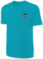 Preview: Kinder Himbeere Stickerei T-Shirt - Früchte Shirt Türkis