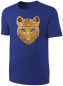Preview: Kinder Schwarzer Panther Wendepailletten T-Shirt - Leopard Jaguar Streichel-Shirt - Blau