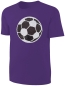 Preview: Kinder Fußball Wendepailletten T-Shirt - EM WM Mädchen Streichel Shirt - Lila