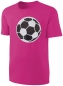 Preview: Kinder Fußball Wendepailletten T-Shirt - EM WM Mädchen Streichel Shirt - Pink