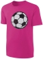 Preview: Kinder Fußball Wendepailletten T-Shirt - EM WM Mädchen Streichel Shirt - Pink