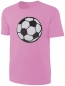 Preview: Kinder Fußball Wendepailletten T-Shirt - EM WM Mädchen Streichel Shirt - Rosa