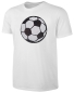 Preview: Kinder Fußball Wendepailletten T-Shirt - EM WM Fussball Streichel Shirt - Weiß